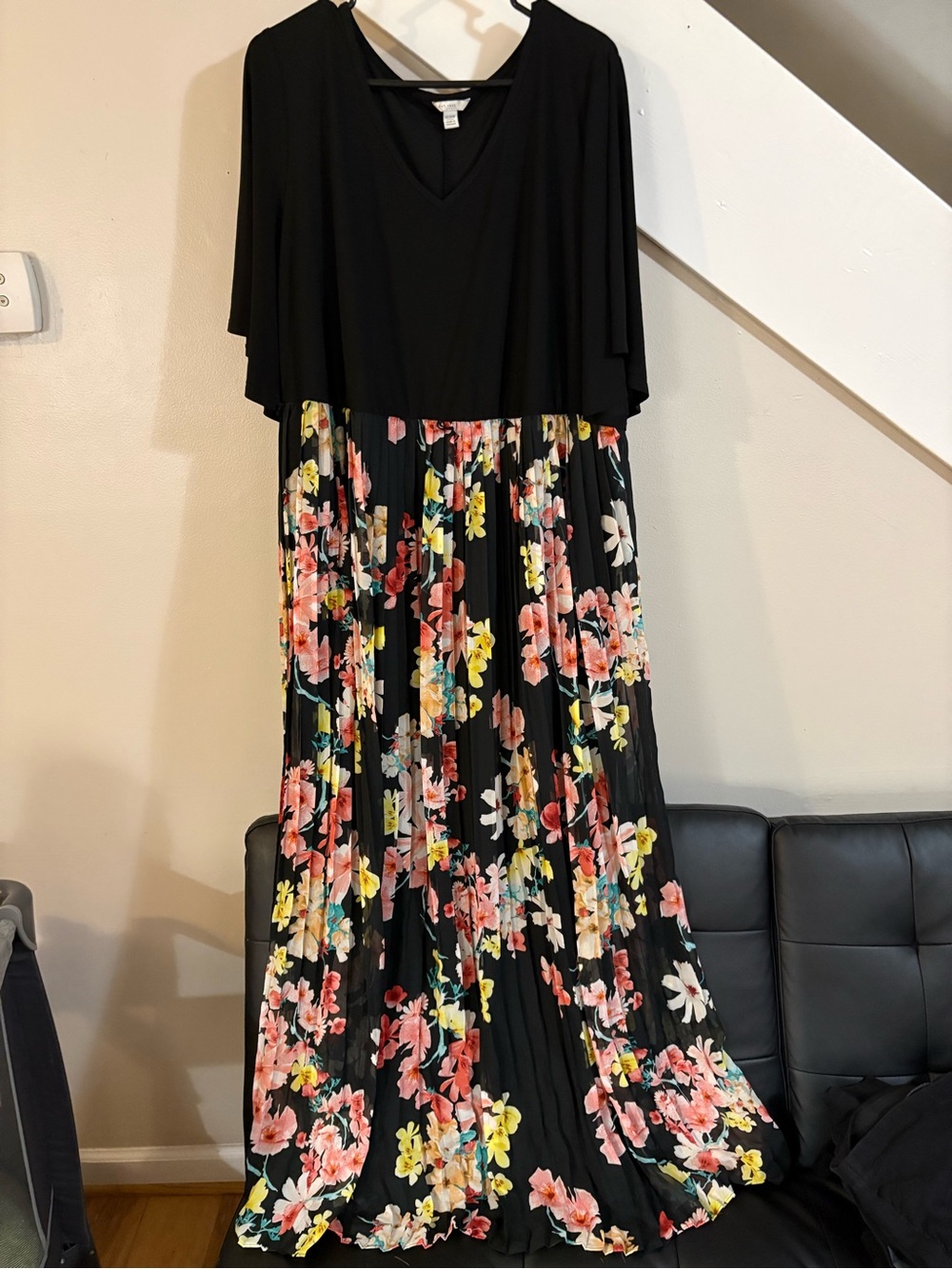 Cato Est. 1946 Black floral maxi dress size 18/20w
